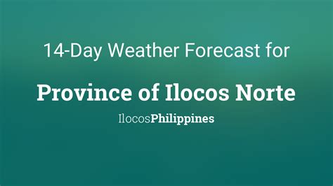 weather forecast ilocos norte|Province of Ilocos Norte Weather Map .